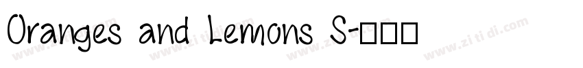 Oranges and Lemons S字体转换